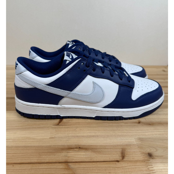 Nike Dunk Low Retro sneakers Mens 13 Deep Royal Blue White Grey DV0833-401 - Picture 1 of 10
